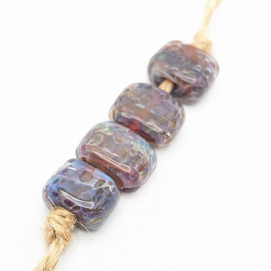 Borosilicate Tab Bead Set of 4