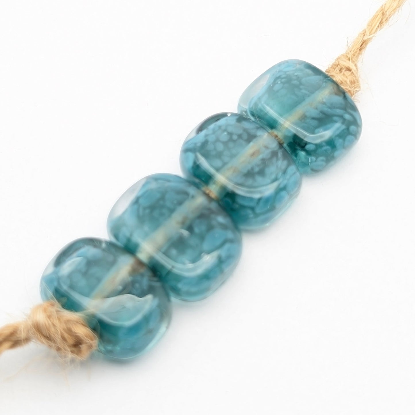 Borosilicate Tab Bead Set of 4