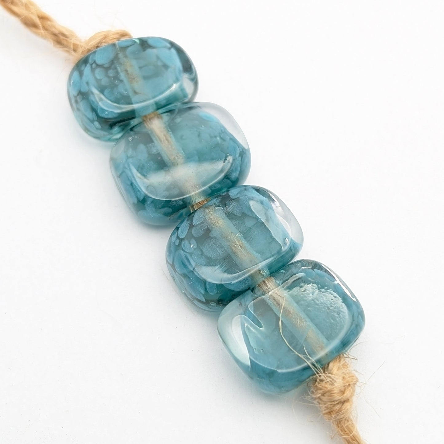 Borosilicate Tab Bead Set of 4