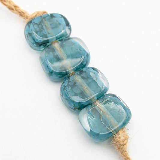 Borosilicate Tab Bead Set of 4