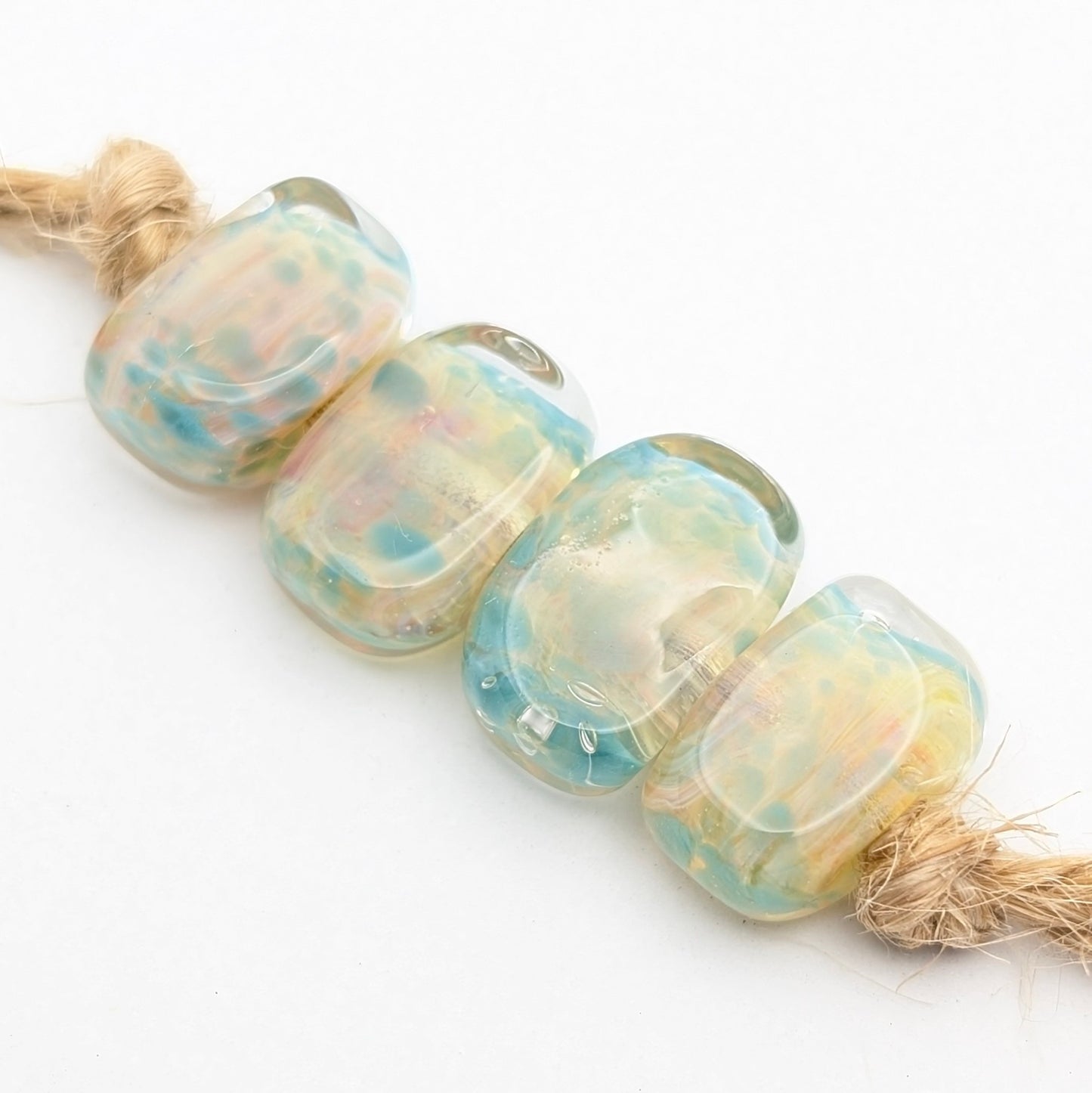 Borosilicate Tab Bead Set of 4
