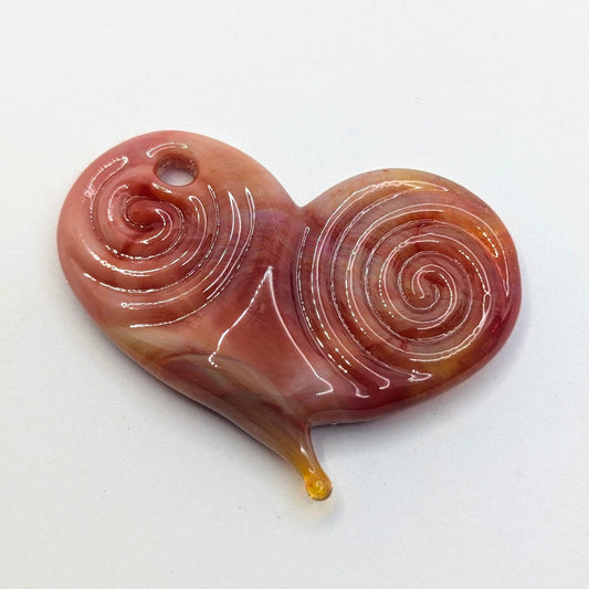 Borosilicate Heart Pendant