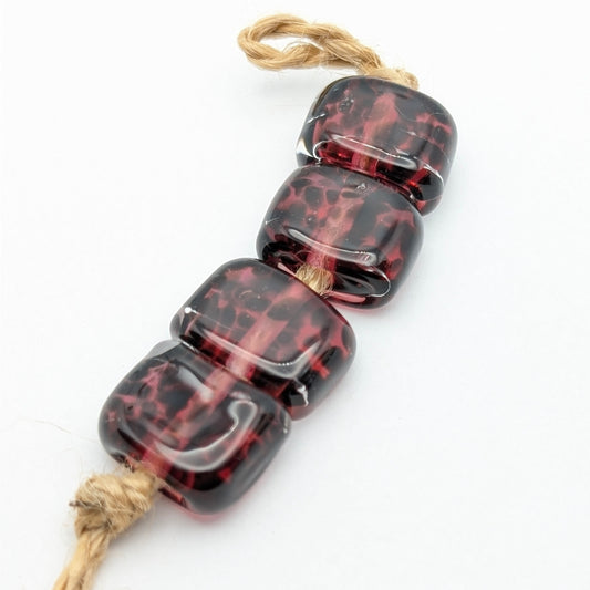 Borosilicate Tab Bead Set of 4