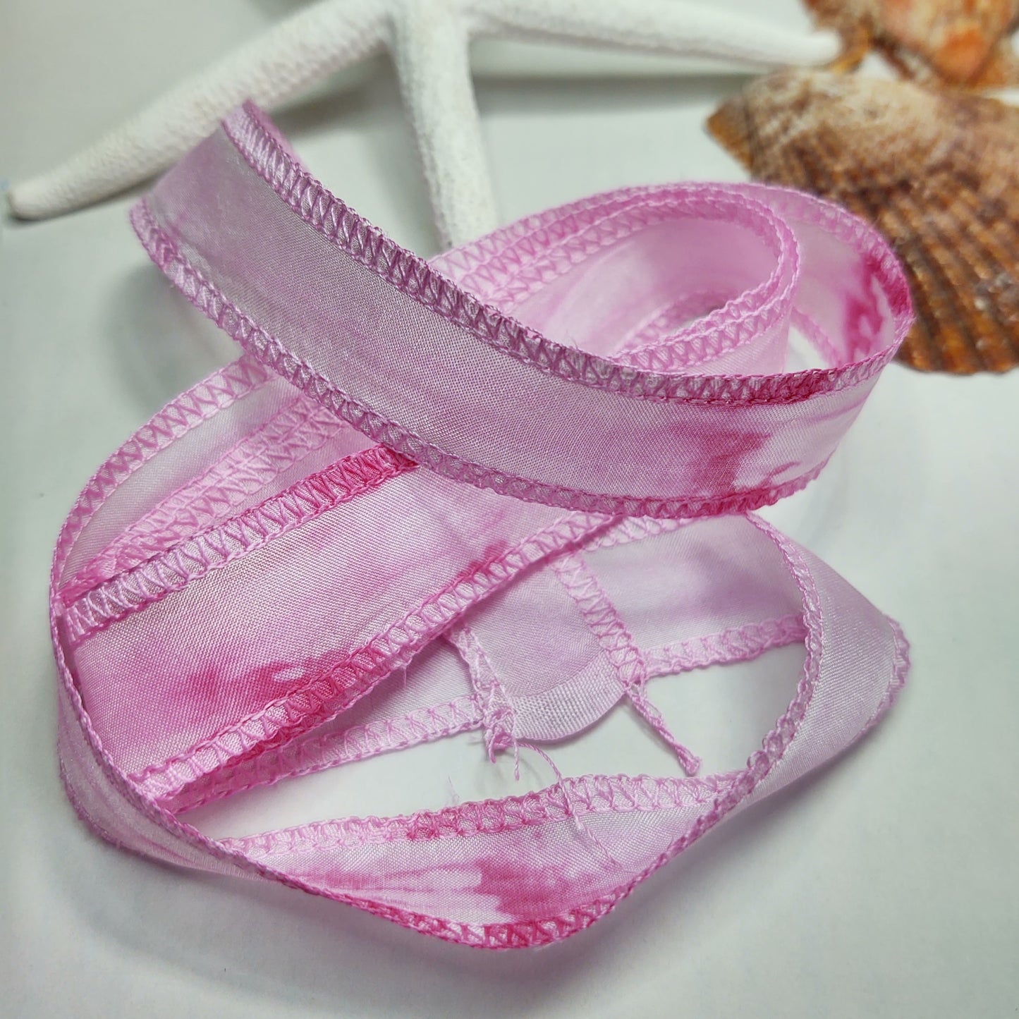 Handmade Silk Ribbon - Pink HD02